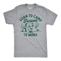 Mens Born To Camp Forced To Work Funny T Shirts Sarcastic Camping Tee For Men Mens Funny T Shirts Cool Tees Soft Stylish...