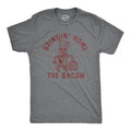 Bringing Home Bacon Funny Office Job Business Man Money Joke Guys Funny Cool Soft Casual Menswear Office Funny Food Short Sleeve Dark Grey T-Shirts, Hoodie, Sweatshirt