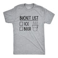 Mens Bucket List Ice Beer T shirt Funny Drinking Lover Novelty Cool Graphic Tee Mens Funny T Shirts Cool Tees Soft...