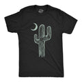 Mens Cactus Moon T Shirt Cute Desert Night Graphic Novelty Tee Mens Funny T Shirts Cool Tees Soft Stylish Casual Menswear...
