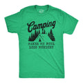 Mens Camping Makes Me Feel Less Murdery T Shirt Funny Cool Sarcastic Camp Top Mens Funny T Shirts Cool Tees Soft Stylish...