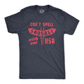 Mens Can't Spell Sausage Without USA T Shirt Funny 4th Of July Cookout Kitchen Tee Mens Funny T Shirts Cool Tees Soft...