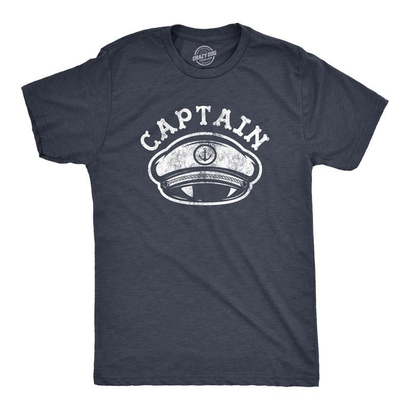 Captain Funny Boating Ocean First Mate Cruise Party Summer Vacation Funny Cool Soft Casual Menswear Funny Summer Short Sleeve Novelty Guys Navy T-Shirts, Hoodie, Sweatshirt