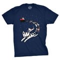 Mens Cat Sleigh T Shirt Funny Santa Christmas Holiday Tee For Animal Lover Mens Funny T Shirts Cool Tees Soft Stylish...