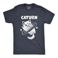 Mens Caturn T Shirt Funny Cute Saturn Kitten Planet Rings Outerspace Tee For Guys Mens Funny T Shirts Cool Tees Soft...