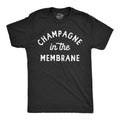 Champagne Membrane Funny New Years Eve Party Joke Guys Funny Cool Soft Casual Menswear New Years Funny Drinking Short Sleeve Black T-Shirts, Hoodie, Sweatshirt