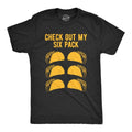 Mens Check Out My Six Pack T Shirt Funny Taco Tuesday Tee Mens Funny T Shirts Cool Tees Soft Stylish Casual Menswear...