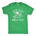 Mens Check Yo Elf Before You Wreck Yo Elf T Shirt Funny Drinking Xmas Elves Joke Tee For Guys Mens Funny T Shirts Cool...