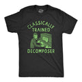 Mens Classically Trained Decomposer T Shirt Funny Halloween Musical Zombie Joke Tee for Guys Mens Funny T Shirts Cool...