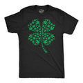 Mens Clover Made Of Pot Leaves T Shirt Funny St Pattys Day 420 Lovers Weed Joke Tee For Guys Hoodie, Sweatshirt