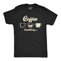 Mens Coffee Loading T Shirt Funny Mugs Caffiene Computer Novelty Tee Mens Funny T Shirts Cool Tees Soft Stylish Casual...