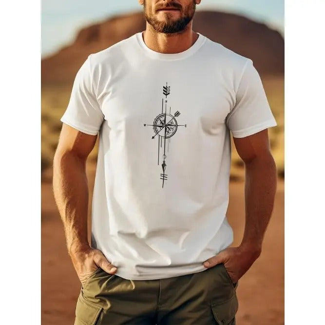 Compass Lightweight & Breathable Short Sleeve Summer Shirt Print Casual Made USA T-Shirts, Hoodie, Sweatshirt