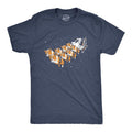 Mens Corgi Sleigh T Shirt Funny Christmas Santa Claus Dog Tee Mens Funny T Shirts Cool Tees Soft Stylish Casual Menswear...