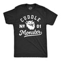 Mens Cuddle Monster T Shirt Funny Snuggling Hugging Joke Tee For Guys Mens Funny T Shirts Cool Tees Soft Stylish Casual...