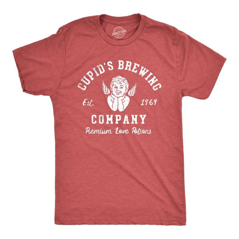 Cupids Brewing Company Funny Love Potions Guys Funny Cool Soft Casual Menswear Love Novelty Guys Red T-Shirts, Hoodie, Sweatshirt