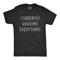 Mens Currently Avoiding Everything T Shirt Funny Sarcastic Introverted Tee Mens Funny T Shirts Cool Tees Soft Stylish...