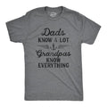 Dads Know Lot Grandpas Know Everything Funny Funny Cool Soft Casual Menswear Dark Grey T-Shirts, Hoodie, Sweatshirt