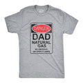 Mens Danger Dad Natural Gas T Shirt Funny Farting Father Warning Sign Tee For Guys Mens Funny T Shirts Cool Tees Soft...
