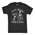 Mens Dead Inside But Theres Dogs T Shirt Funny Depressed Puppy Lovers Joke Tee For Guys Mens Funny T Shirts Cool Tees...