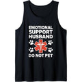 Mens Do Not Pet Emotional Support Husband Funny Tank Top T-Shirts, Hoodie, Sweatshirt | GrindPrints.com