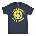 Dont Worry Be Hoppy Funny Sarcastic Drinking Funny Cool Soft Casual Menswear Navy Be T-Shirts, Hoodie, Sweatshirt