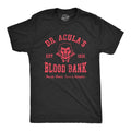 Mens Dr Aculas Blood Bank T Shirt Funny Scary Halloween Party Vampire Donor Tee for Guys Mens Funny T Shirts Cool Tees...