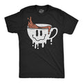 Mens Dripping Coffee Smile Funny T Shirts Caffeine Graphic Tee for Men Mens Funny T Shirts Cool Tees Soft Stylish Casual...