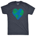 Mens Earth Heart T Shirt Funny Awesome Earth Day Nature Lovers Tee For Guys Mens Funny T Shirts Cool Tees Soft Stylish...