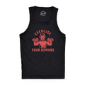 Mens Exercise Your Demons Fitness Tank Funny Halloween Fitness Workout Devil Graphic Tanktop Funny Workout Shirt for Men...