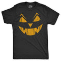 Mens Eyebrows Earl Pumpkin T Shirt Funny Halloween Jack O Lantern Evil Smile Tee For Guys Mens Funny T Shirts Cool Tees...