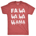 Mens Fa La La La Llama T Shirt Funny Xmas Parody Song Joke Tee for Guys Mens Funny T Shirts Cool Tees Soft Stylish Casual...
