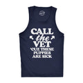 Mens Fitness Tank Call The Vet Cuz These Puppies Are Sick Tanktop Funny Guns Muscles Shirt Funny Workout Shirt for Men...