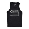 Mens Fitness Tank Guitar Flag Tanktop Cool Rock And Roll 4th of July Musician Flag Shirt Funny Workout Shirt for Men with...