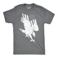 Mens Flag Into Eagle Funny T shirts American Flag Tees Novelty Pride Vintage USA T shirt Mens Funny T Shirts Cool Tees...
