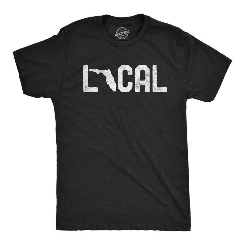 Mens Florida Local T Shirt Cool Graphic Design Cool Novelty Tee For Guys Hoodie, Sweatshirt | GrindPrints.com