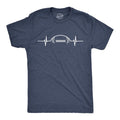Mens Football Heart Rate T Shirt Funny Sunday Gameday Tee Mens Funny T Shirts Cool Tees Soft Stylish Casual Menswear...