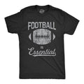 Mens Football Is Essential T Shirt Funny Sports Big Game Sunday Novelty Graphic Tee Mens Funny T Shirts Cool Tees Soft...