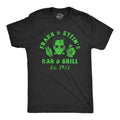 Mens Frank And Steins Bar And Grill T Shirt Funny Frankenstein Halloween Tee For Guys Mens Funny T Shirts Cool Tees Soft...