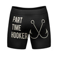 Mens Funny Boxers Part Time Hooker Fishing Graphic Underwear for Men Funny Graphic Boxers Dad Joke  Funny Fishing  Mens...