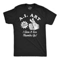 Mens Funny T Shirts AI Art Sarcastic Technology Graphic Tee For Men Mens Funny T Shirts Cool Tees Soft Stylish Casual...