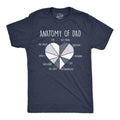Mens Funny T Shirts Anatomy Of Dad Sarcastic Fathers Days Graphic Novelty Tee for Men Mens Funny T Shirts Cool Tees Soft...