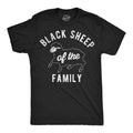 Mens Funny T Shirts Black Sheep Of The Family Sarcastic Graphic Novelty Tee For Men Mens Funny T Shirts Cool Tees Soft...