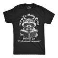 Mens Funny T Shirts Born To Make Puns Forced To Use Professional Language Sarcastic Novelty Tee For Men Mens Funny T...