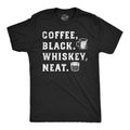 Mens Funny T Shirts Coffee Black Whiskey Neat Drinking Tee For Men Mens Funny T Shirts Cool Tees Soft Stylish Casual...