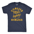 Mens Funny T Shirts Curlies Before Girlies Sarcastic Curly Fries Graphic Tee For Men Mens Funny T Shirts Cool Tees Soft...