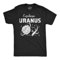 Mens Funny T Shirts Explore Uranus Sarcastic Space Graphic Tee for Men Mens Funny T Shirts Cool Tees Soft Stylish Casual...
