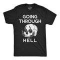 Mens Funny T Shirts Going Through Hell Sarcastic Skull Graphic Novelty Tee For Men Mens Funny T Shirts Cool Tees Soft...
