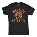 Mens Funny T Shirts Here Kitty Kitty Kitty Sarcastic Tiger Graphic Tee for Men Mens Funny T Shirts Cool Tees Soft Stylish...