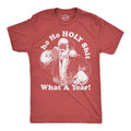 Mens Funny T Shirts Ho Ho Holy Shit What A Year Sarcastic Christmas Santa Claus Graphic Novelty Tee For Men Mens Funny T...