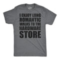 Mens Funny T Shirts I Enjoy Romantic Walks To The Hardware Store Sarcastic Mechanic Graphic Novelty Tee For Men Mens...